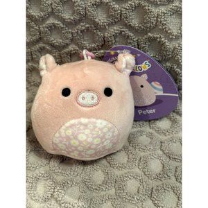 2023 Squishmallows Peter the Pig Clip On 3.5in -Easter WalGreens Exclusive BNWT